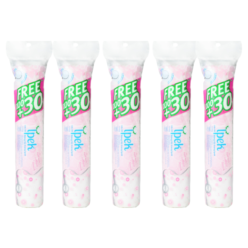 Combo 5 bông tẩy trang ipek 130 miếng