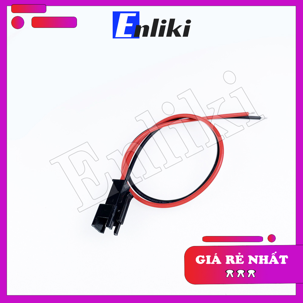 Cáp 2 sợi 1 đầu đực dài 20cm sm2.54-2r 22awg