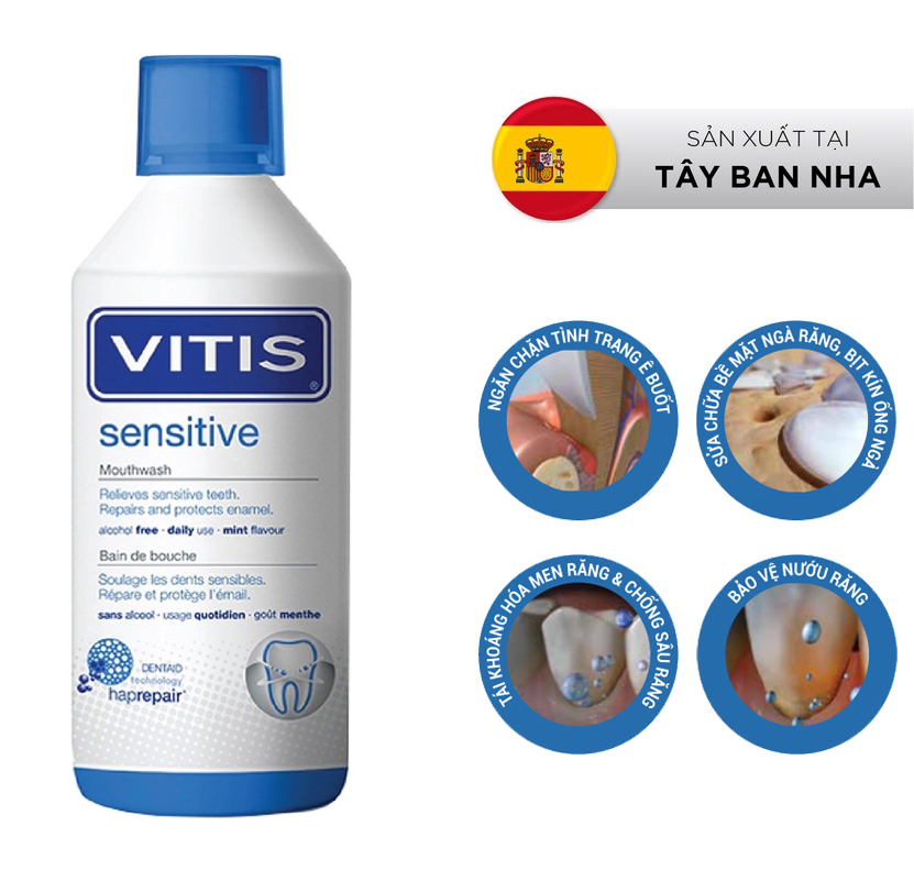 Mouthwash That Quickly Relieves Tooth Sensitivity Vitis Sensitive Mouthwash 500ml | Oralmart