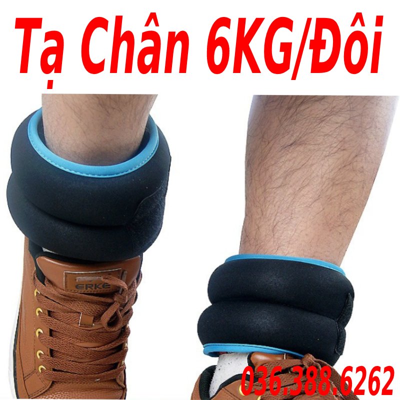 Cặp tạ đeo chân tay 6kg/4kg/3kg/2kg/1kg phiên bản bi sắt siêu êm siêu gọn dành cho dân gym yoga bale múa chạy bộ thể thao