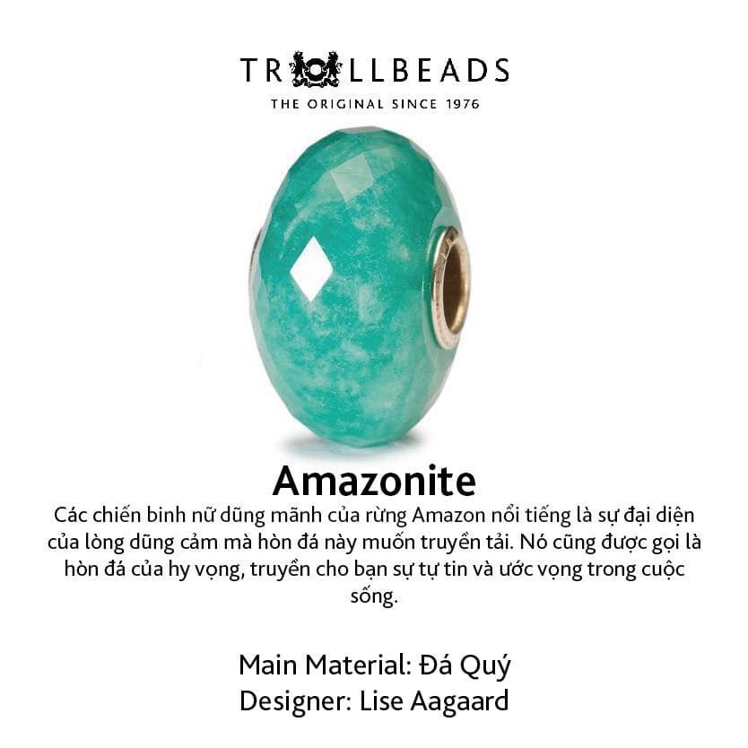 Trollbeads đá quý tự nhiên amazonite