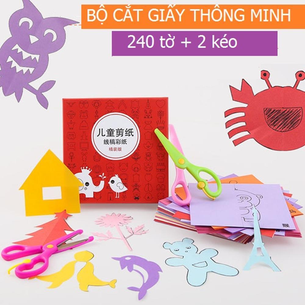 Đồ chơi Bộ cắt dán giấy thông minh 240 chi tiết - MS