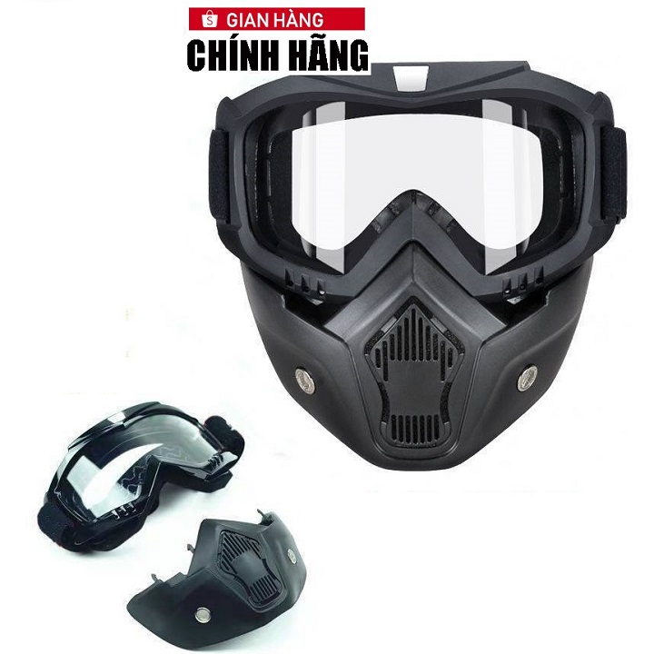 Mặt nạ kèm kính beon xịn cho dân phượt,du lịch,dã ngoại