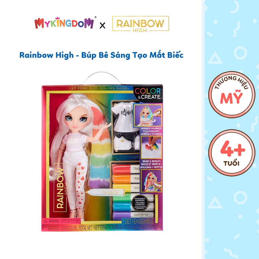 Đồ Chơi Rainbow High - Búp Bê Sáng Tạo Mắt Biếc RAINBOW HIGH 594123-EUC