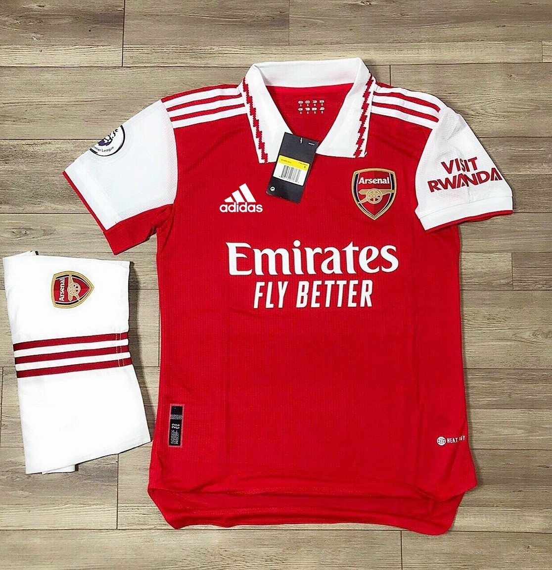 Áo bóng đá-Áo Đá Banh Câu Lạc Bộ Arsenal- Mẫu 2022 Mới -Vải Polyeste Siêu Thoáng-Siêu Bền