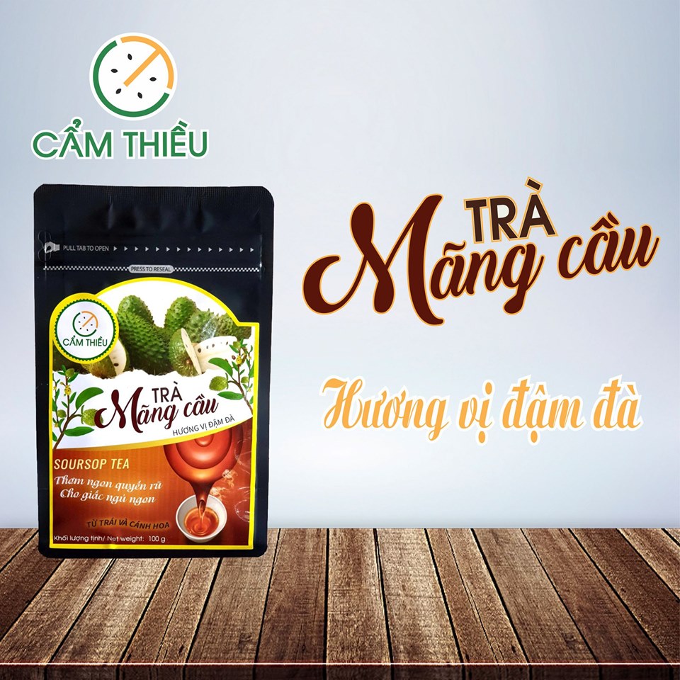 Trà mãng cầu cẩm thiều túi đen 100g