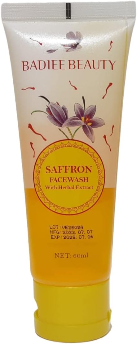 Sữa rửa mặt nghệ tây chống lão hóa BADIEE BEAUTY Saffron 60 mL [Dubai]