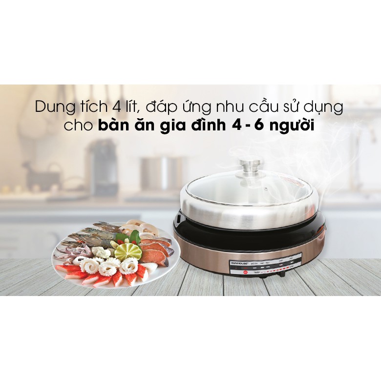 Lẩu điện sunhouse shd4526 -bảo hành chính hãng