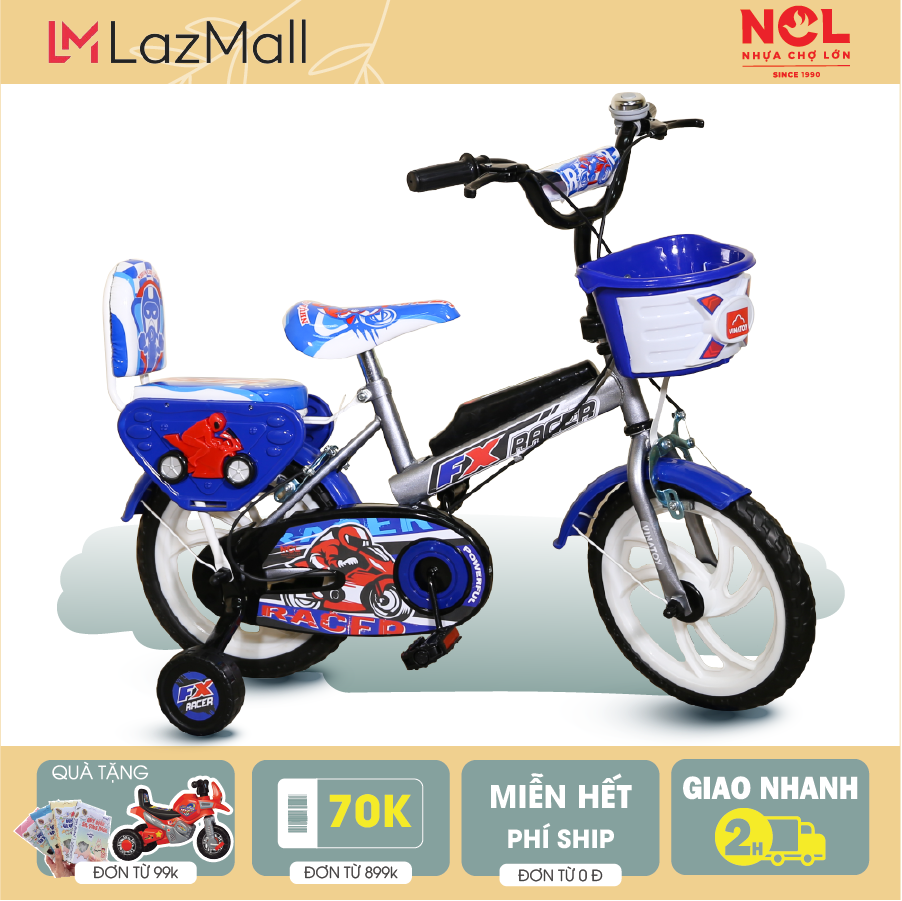 Xe Đạp Trẻ Em Dành Cho Bé Từ 2 - 4 Tuổi Nhựa Chợ Lớn K89 - MIỄN HẾT PHÍ GIAO HÀNG TOÀN QUỐC