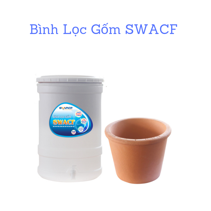 Bình Lọc Gốm SWACF diệt vi khuẩn đến 99,99% lọc liên tục dễ dàng bảo trì thay thế lõi lọc bảo vệ sức khỏe gia đình bạn
