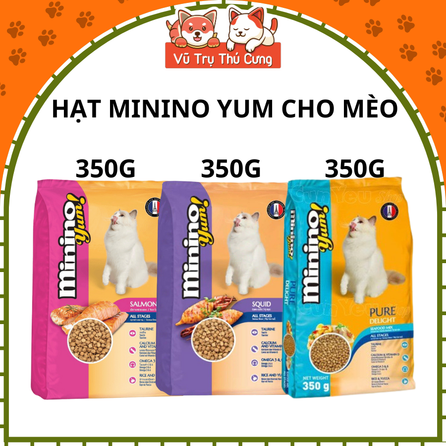Thức Ăn Hạt Cho Mèo Minino Yum 350g