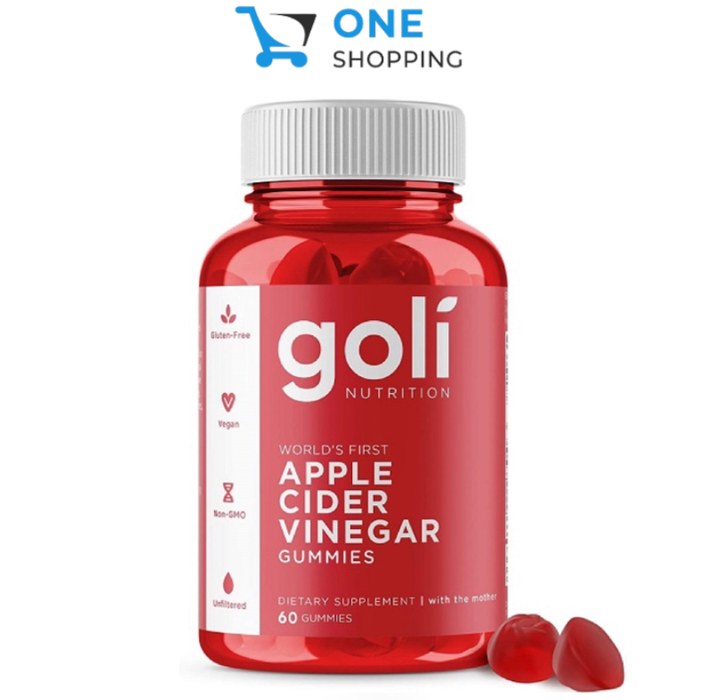 Kẹo Giảm Cân Dẻo Giấm Táo Goli Apple Cider Vinegar 60 Viên