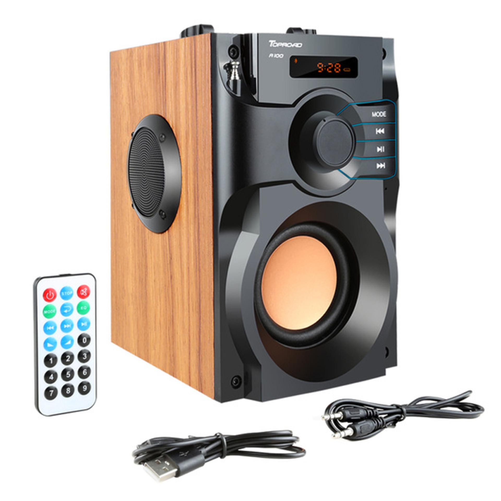 Loa bluetooth, loa bluetooth di động, mua ngay loa bluetooth rs a100 pro phiên bản mới, âm thanh mạnh mẽ, bass ấm - hỗ trợ màn hình hiển thị lcd - bh 1 đổi 1