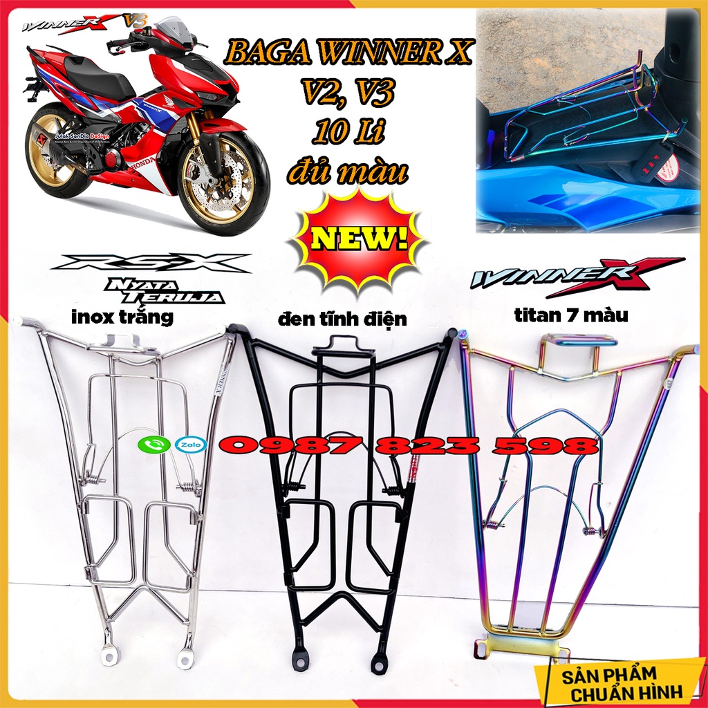 Baga winner x 2019 - 2022 - baga winner x v3, v2 - baga giữa rsx 150