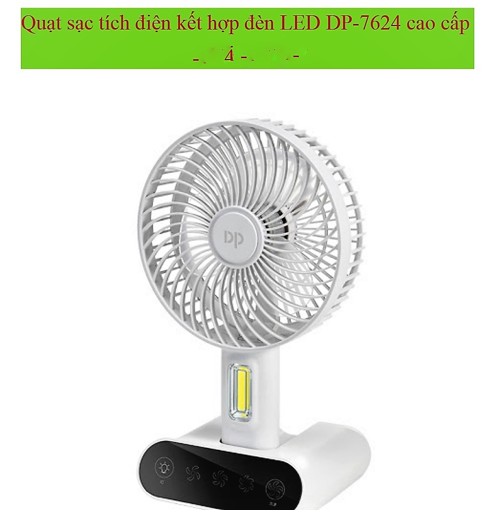 Quạt Sạc quạt tích Điện Có Led Cảm Ứng 3 Chế Độ Mát DP-7624 Quạt cầm tay sạc điện cảm ứng HN dp 7624 nhỏ gọn tiện lợi có đèn led trợ sáng rất tiện lợi giá tốt trong tháng