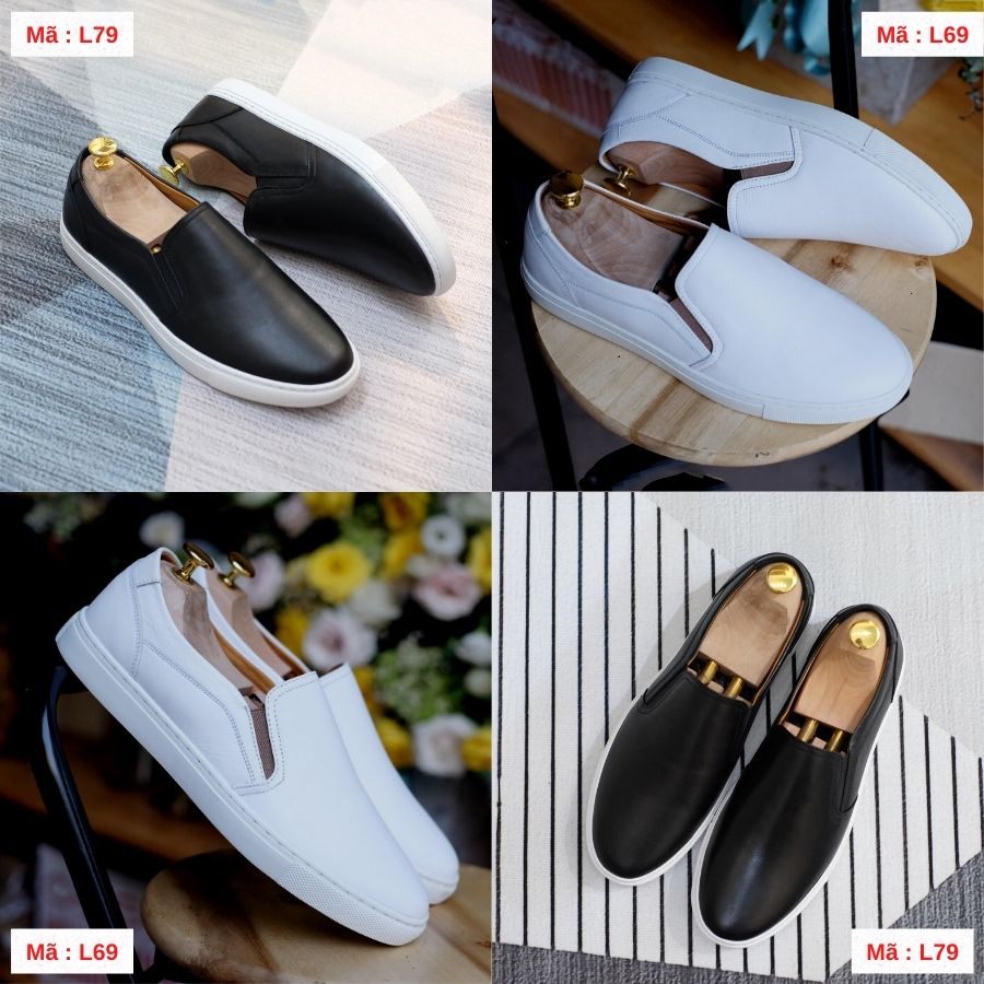Slipon da bò màu trắng