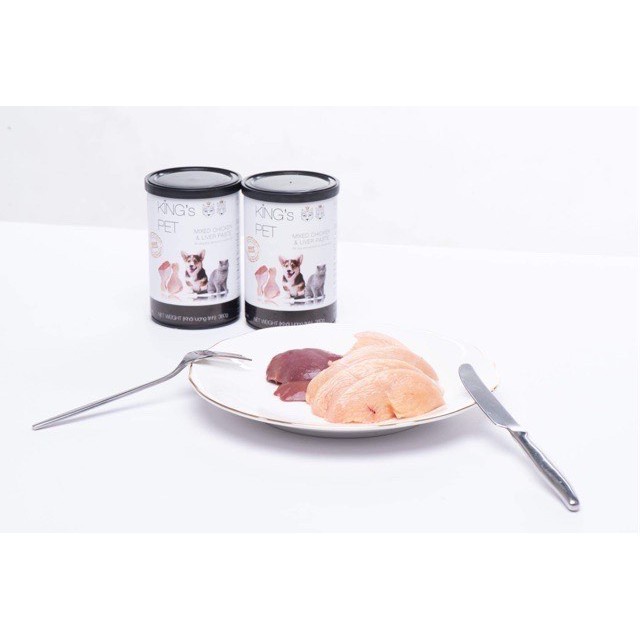 Pate hỗn hợp king's pet lon 380g cho mèo