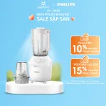 Máy Xay Sinh Tố Philips HR2041/10 450W Lưỡi Dao Xay Sắc Bén Có Thể Nghiền Đá-Xay Nhuyễn Mịn, Không Vón Cục Trong 45 Giây*-Hàng Phân Phối Chính Hãng