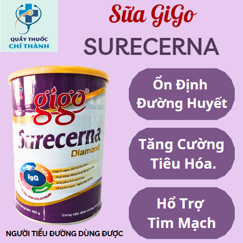 Sữa Bột GIGO SURECERNA Diamond-Cải Thiện Đường Ruột-Ngăn Ngừa Tiểu Đường