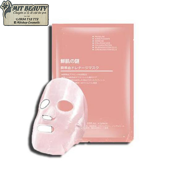 [HCM][Hộp 50 miếng] Mặt Nạ Nhau Thai Cừu Nhật Bản Rwine Beauty Stem Cell Placenta Mask 40ml