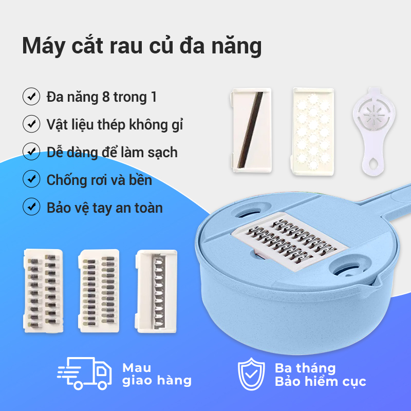 Dụng cụ bào sợi củ quả đa năng 8 trong 1
