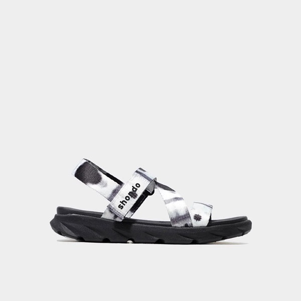 Sandal Shondo F6 sport đế đen loang khói đen F6S1011
