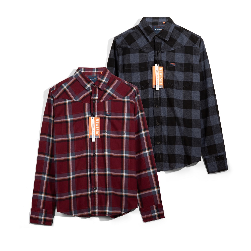 Áo sơ mi flannel just men 220056