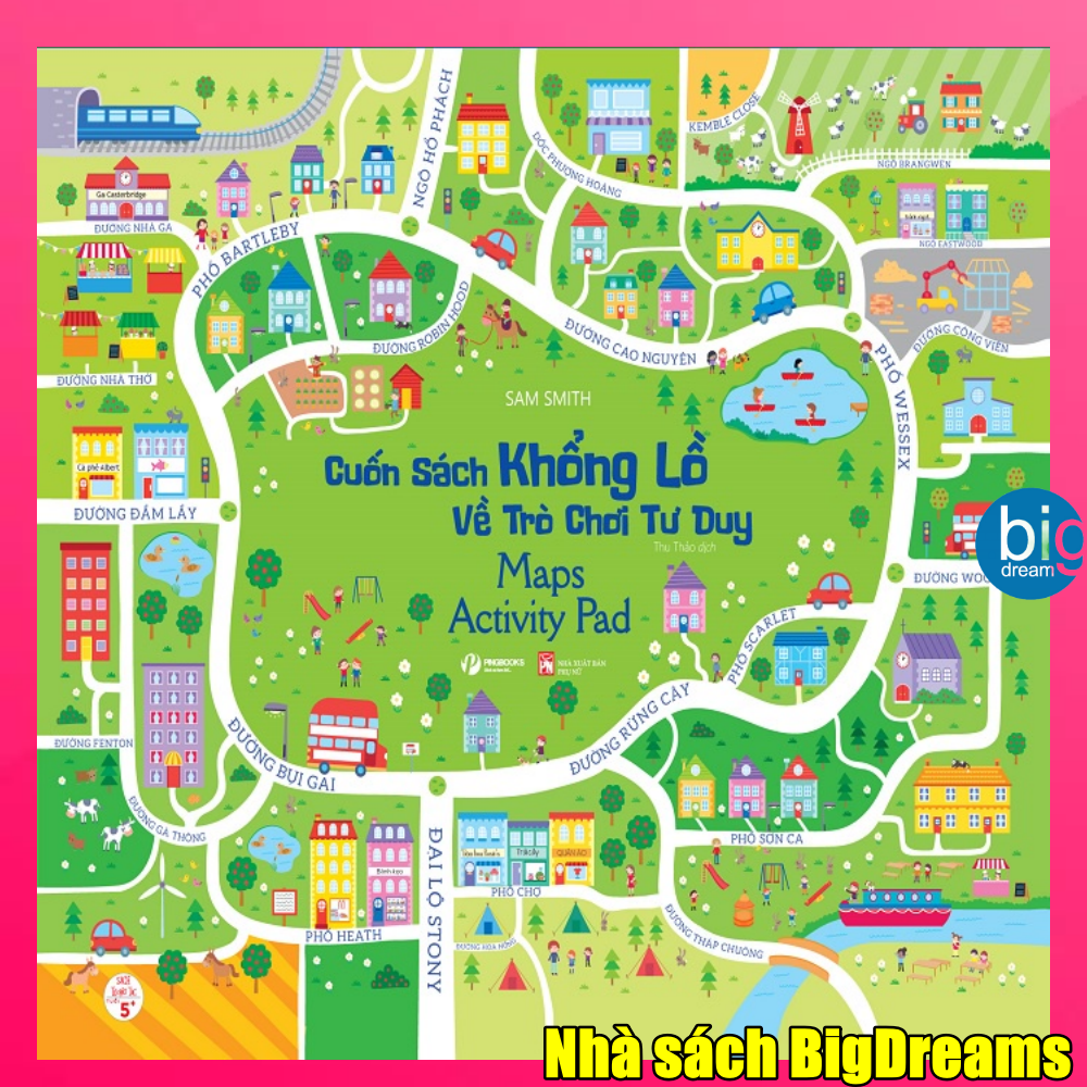 Cuốn sách khổng lồ về trò chơi tư duy Maps Activity Pad - Phát triển tư duy và trí thông minh cho trẻ - Giáo dục sớm cho bé