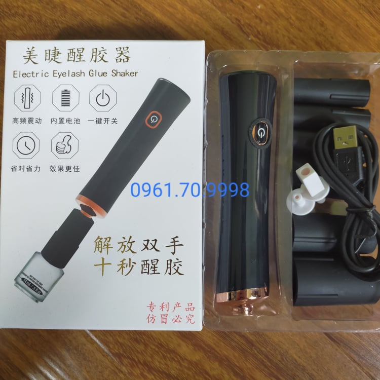Máy Lắc Keo Nối Mi, mực phun xăm tích điện