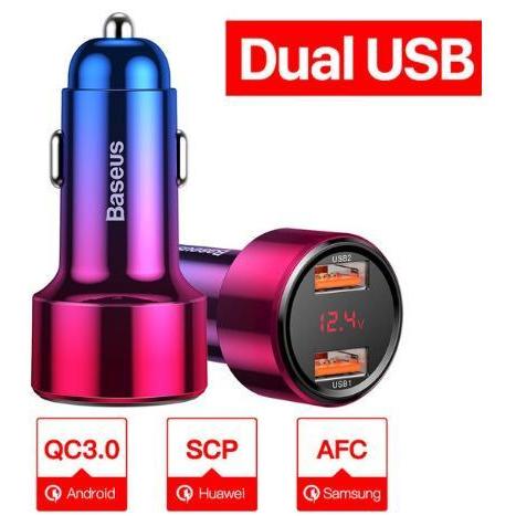 Baseus 45 W Quick Charge 4.0 3.0 USB Sạc Trên Ô Tô Cho iPhone  ipad  Huawei công nghệ QC4.0 QC3.0 Sạc Nhanh cho các dòng Điện Thoại - Phân phối bởi Baseus Vietnam