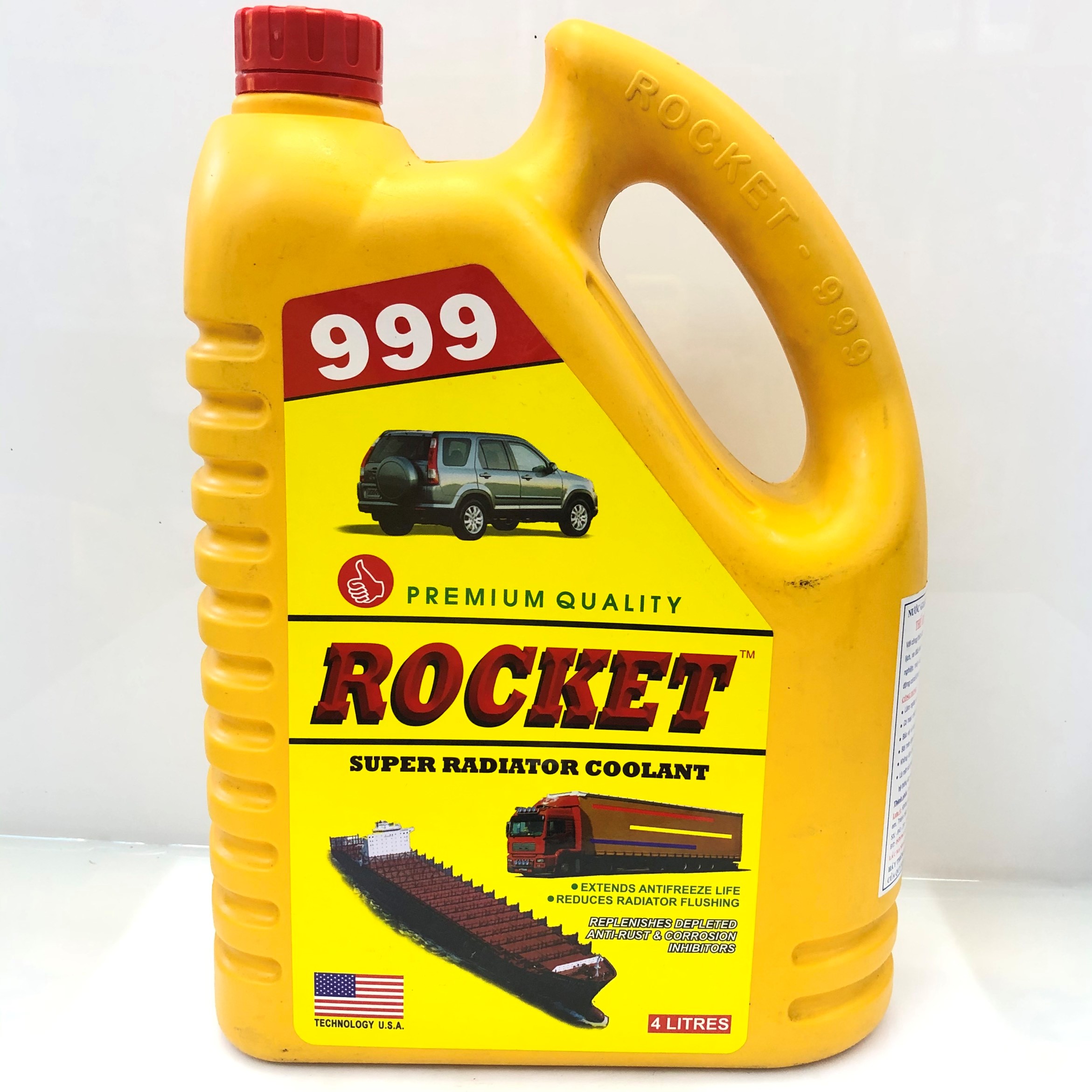 [HCM]Nước làm mát cao cấp MÀU ĐỎ cho ô tô xe máy đầu kéo ROCKET 999 4L