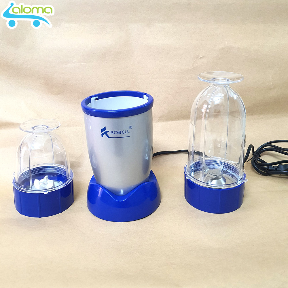 Máy say sinh tố 2 cốc đa năng vỏ kim loại krobell kbe-2166c