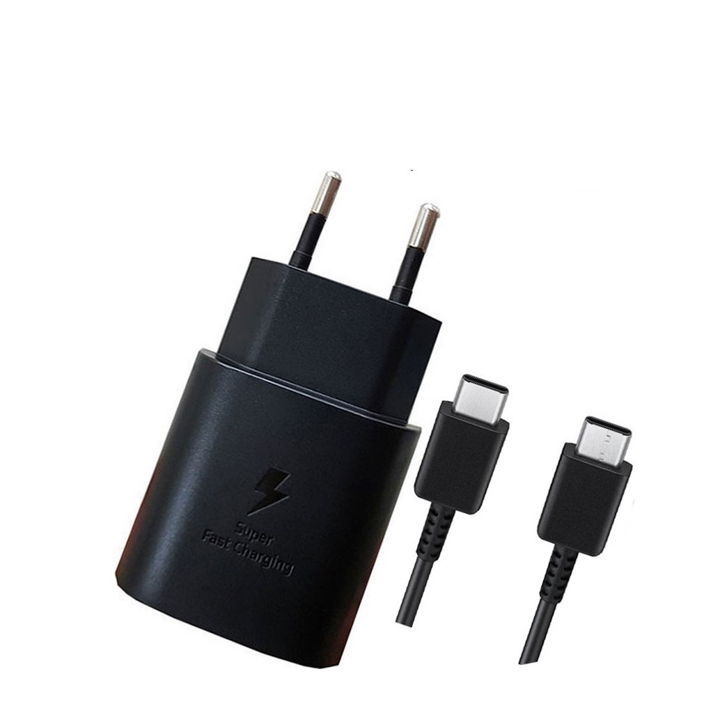 Bộ sạc nhanh samsung 25w củ sạc dây cáp sạc nhanh typec bảo hành 12 tháng