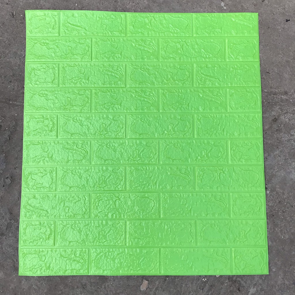 combo xốp dán tường 10 tấm xanh lá 5mm