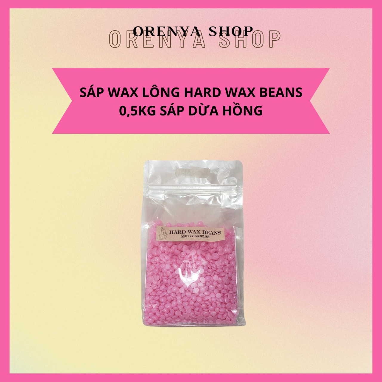 500g sáp hard wax beans
