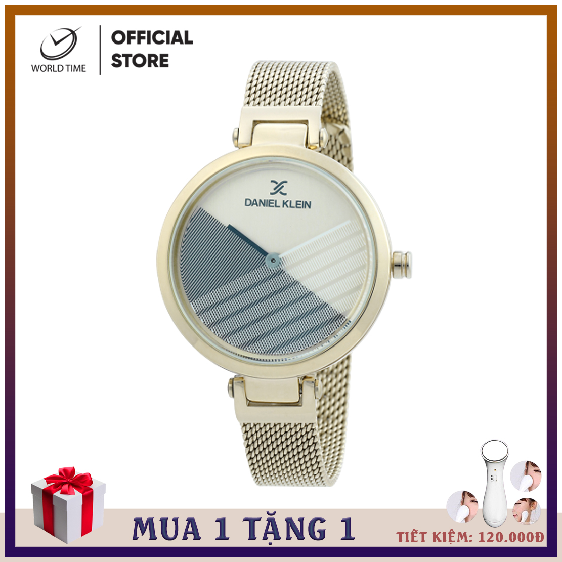 Đồng Hồ Nữ Dây Kim Loại, Daniel Klein DK.1.12356, Full Box và Thẻ Bảo Hành Quốc Tế 2 Năm, Kính Mirenal, Chống Nước, Phân Phối Chính Thức