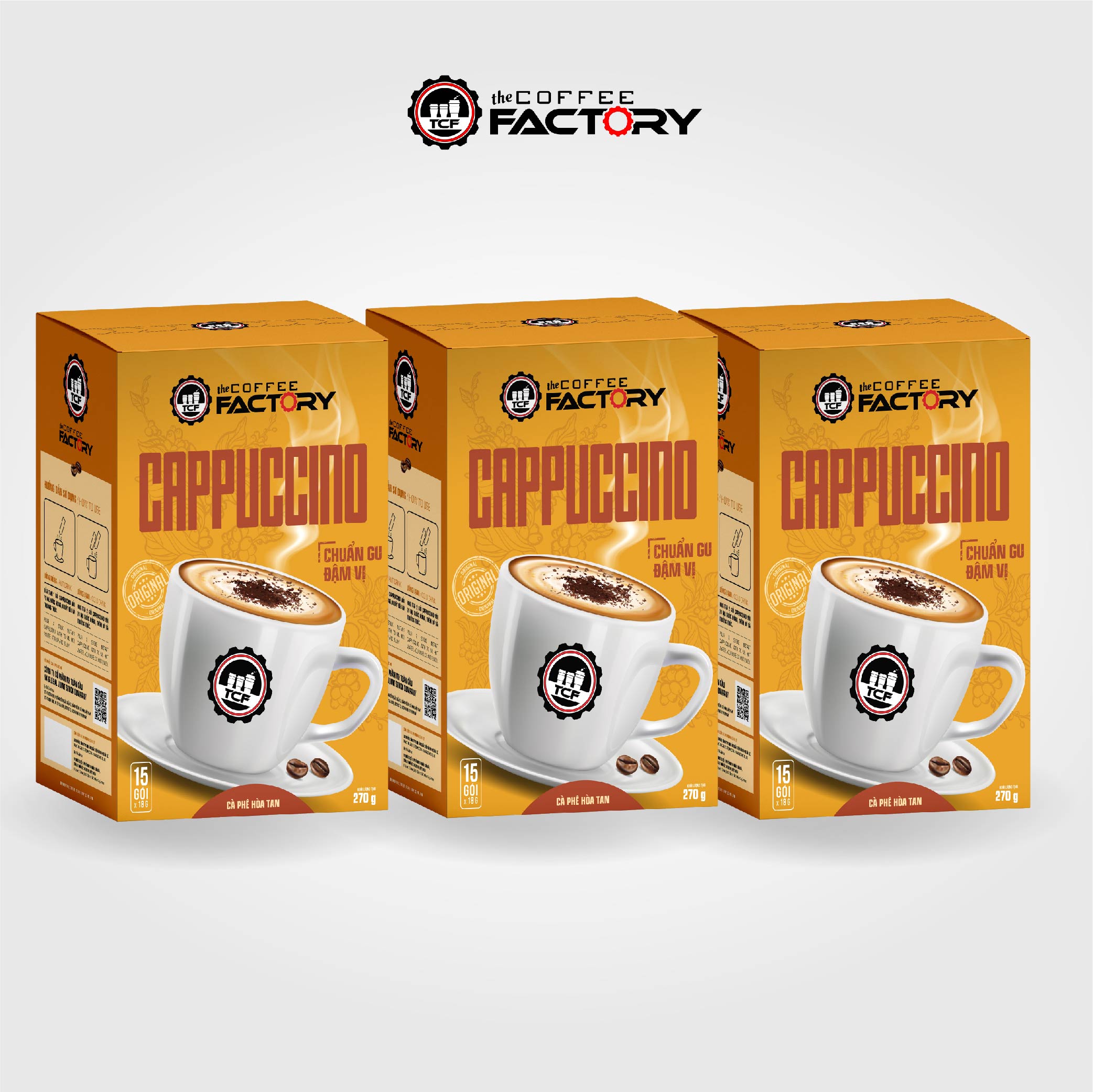 Cà phê Cappuccino hòa tan The Coffee Factory