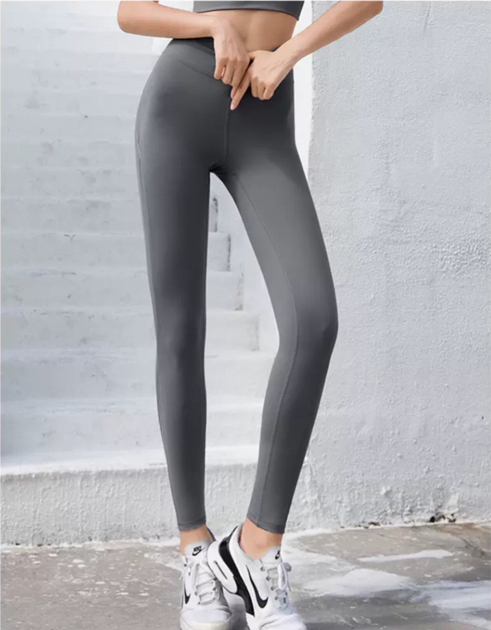 quần tập yoga nữ phối lưới viền trắng bo mông độc lạ, đồ tập gym nữ big size-CR030
