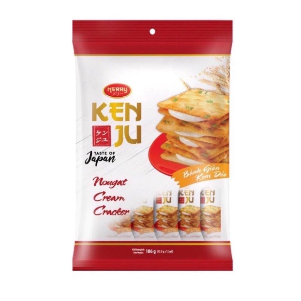 Bánh quy Kenju Richy vị rau củ túi 192g (16 gói x 12g)