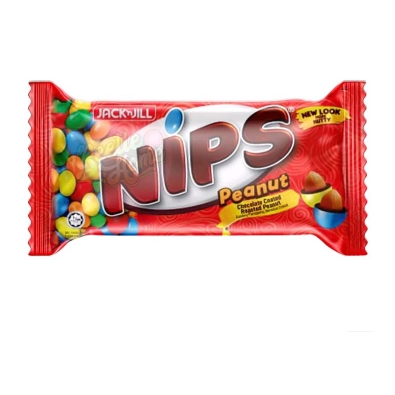 Kẹo Sôcôla Nhân Đậu Phộng NIPS Peanut Chocolate Candies Gói 30g