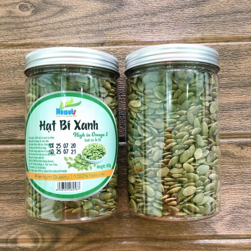 Hạt bí xanh đã tách vỏ nunuts - hạt dinh dưỡng, không tẩm ướp, không chất bảo quản