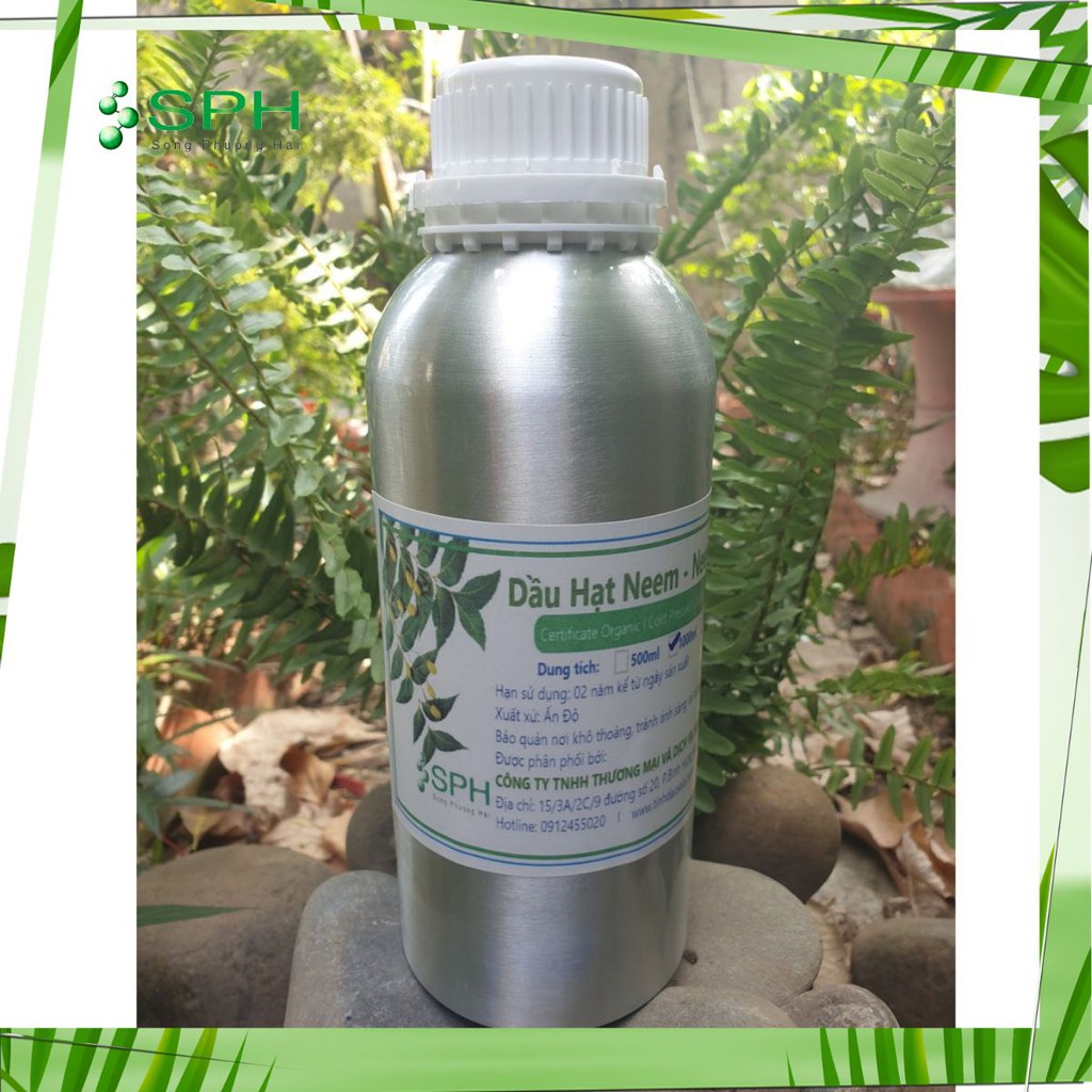 Neem oil nguyên chất 1 lít - dầu hạt neem/dầu hạt sầu đâu