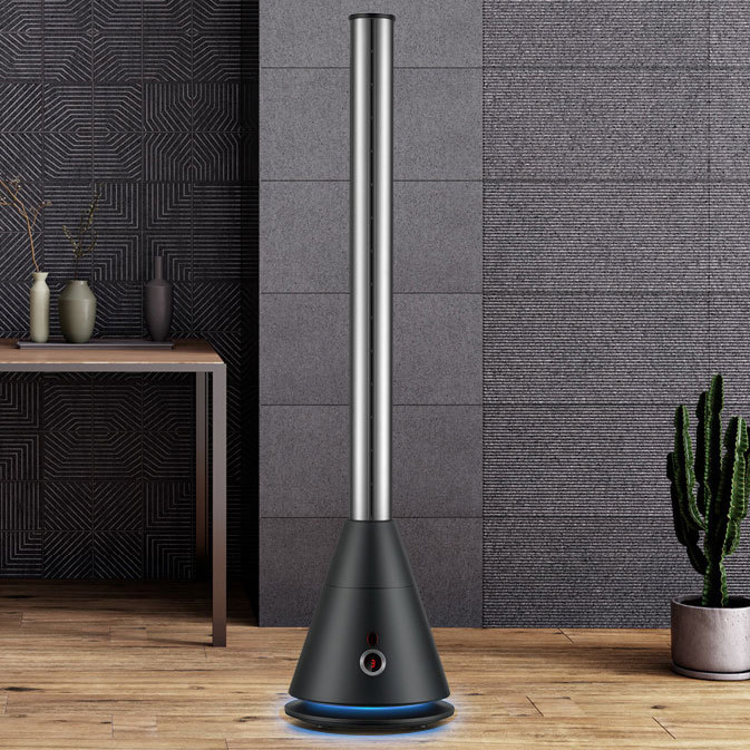 Quạt không cánh siêu mát an toàn KJapan CR-010B dạng quạt tháp có điều khiển từ xa