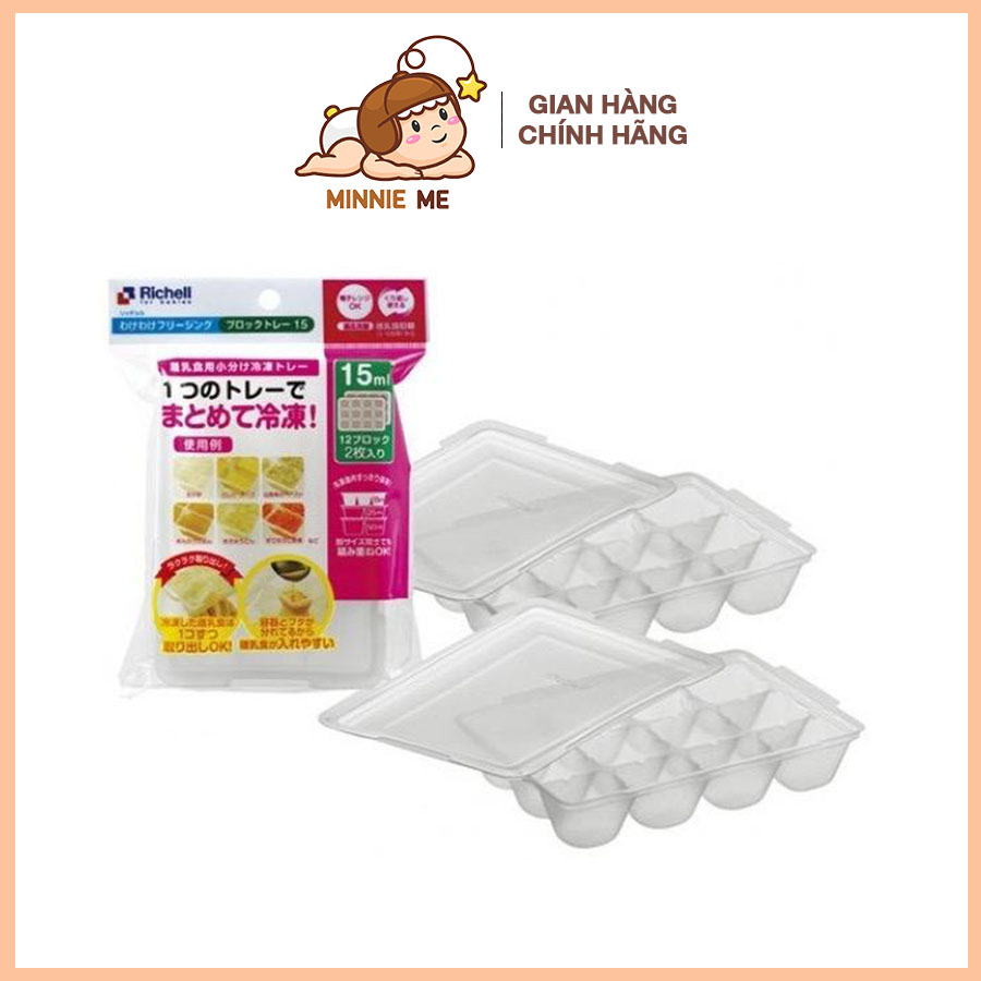 [XẢ HÀNG] Khay chia thức ăn dặm Richell Nhật Bản (25ml/50ml)