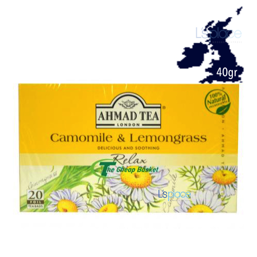 Trà hoa cúc và sả hiệu ahmad tea 20*2gr