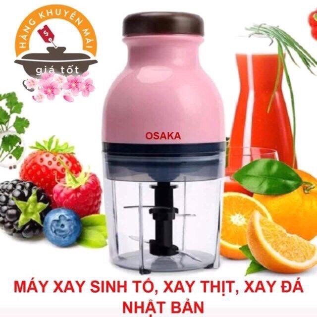 Máy Xay Osaka Nắp Nâu đa năng xay thịt, xay cá, xay đá, xay hoa quả, bảo hành 6 tháng