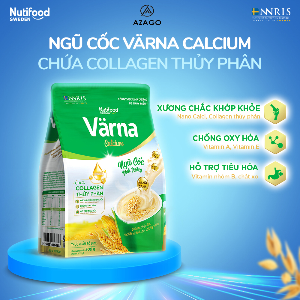 Túi ngũ cốc dinh dưỡng värna calcium 500g - thương hiệu nutifood– azago