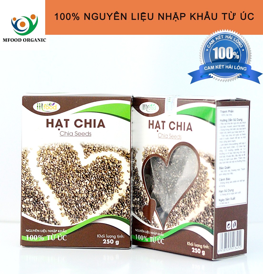 [HCM]Hạt Chia Đen MFOOD Black Bag Chia Hộp 250g