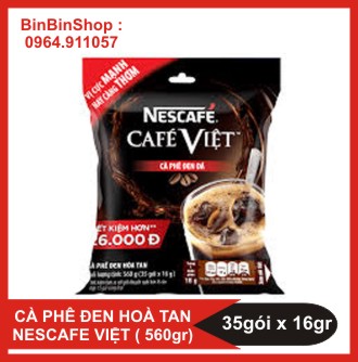 Cà phê Việt - Cà phê đen đá Nescafe Café Việt bịch 35 gói x 16g
