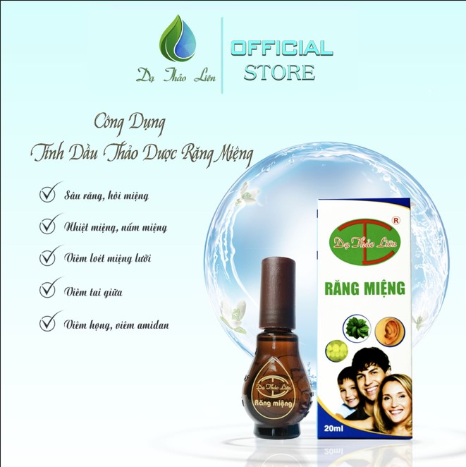 [CHÍNH HÃNG] Tinh Dầu Răng Miệng Dạ Thảo Liên 20ml, Tinh Dầu Răng Miệng Dạ Thảo Liên, Xóa Tan Lỗi Lo Về Sâu Răng - Nhiệt Miệng - Viêm Họng - Viêm Amidan - Chảy Máu Chân Răng...